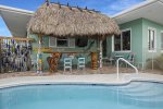 Views of the tiki hut from your own private pool
